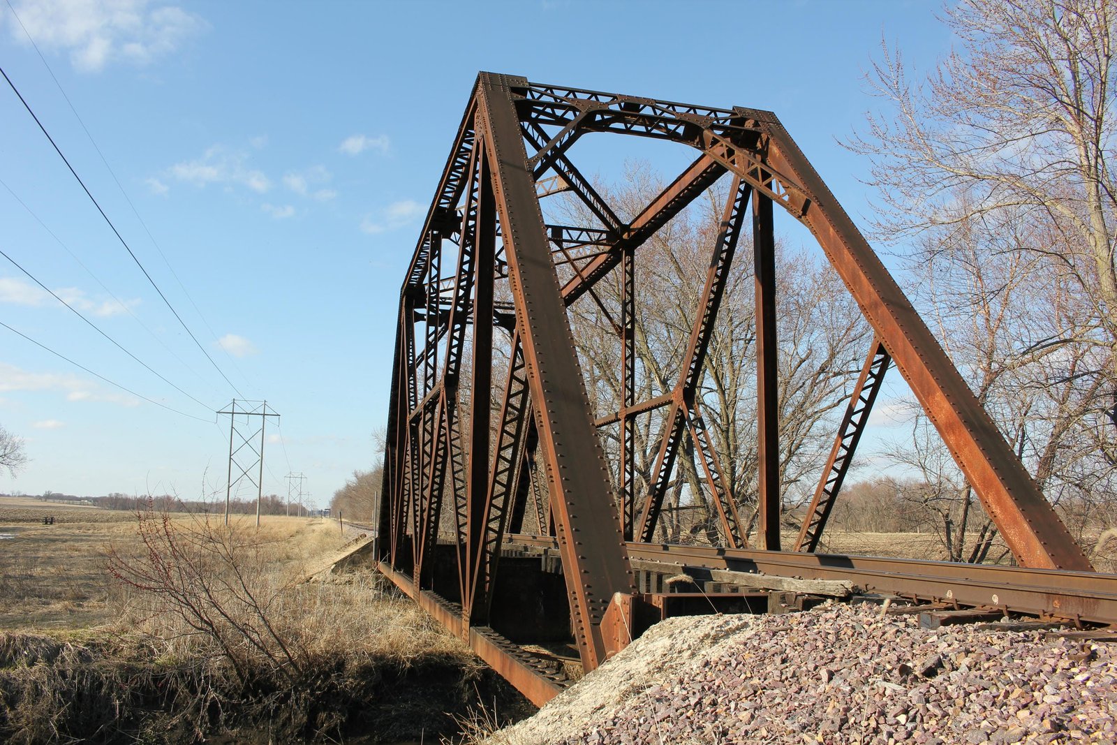 Looking north